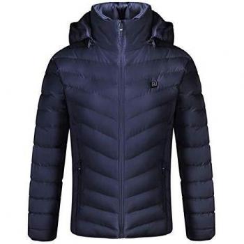 RSTJ-Sjcf Veste Thermique Électrique Camping Randonnée Chasse Bleu S