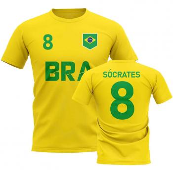 Heroic Yellow T‑shirt for Brazilian Men – Socrates CC, Medium