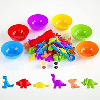 Compter avec les Dinos 3+ : Jeu Montessori 58 pièces