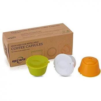 RECAPS Reusable Coffee Pods for Dolce Gusto Brewers 3 Pack