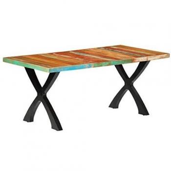 Table de Cuisine en Bois Solide 180x90x76 cm