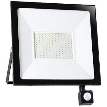 Faretto LED 100W con Sensore di Movimento 8000lm Luce Alta Luminosità