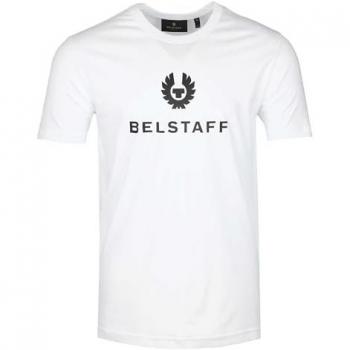 Belstaff Men's White Phoenix Logo Tee