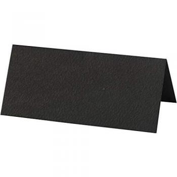 Marque-places 9x4 cm, couleur noire, 20 pièces, 1 paquet