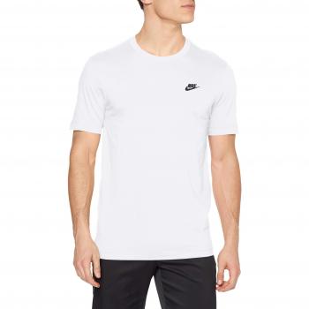 Nike Sportswear Club Short Sleeve T-shirt White / Black male 2XL