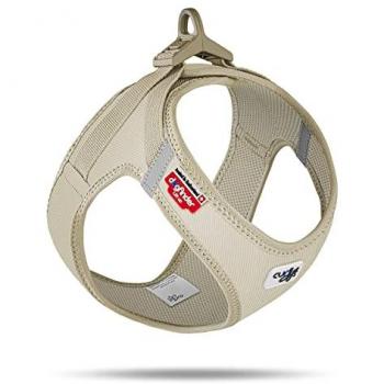 Pettorina Curli Con Chiusura a Corda, Marrone Chiaro, L (Circonferenza 49,1–55,4 cm) – Collare e Guinzaglio