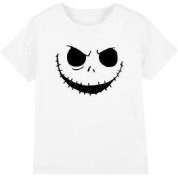 Weißes T-Shirt mit Jack Skellington für Kinder 7-8 Jahre