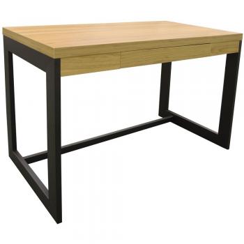 Oak & Black Desk for Office Use
