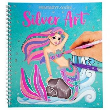 Silver Art Fantasy Model Colouring Book