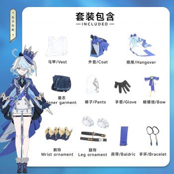 Juego de Rol Cosplay Focalors: Genshin Impact