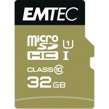 MEMORIA SD MICRO 32GB EMTEC ELITE GOLD 85MB/S SD + ADAPTER