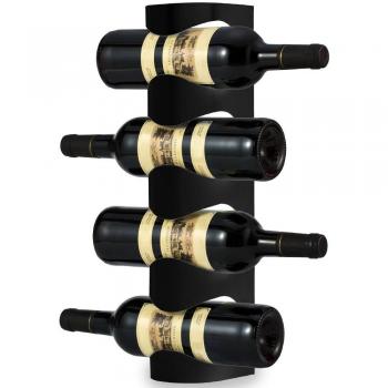 EXCELLENT HOUSEWARES Soporte de Vino Metálico para 4 Botellas
