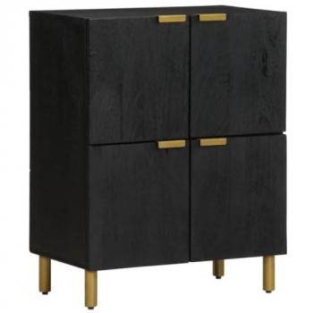 Buffet Noir de Bois d'Ingénierie 60x33x75 cm – Marque Vidaxl