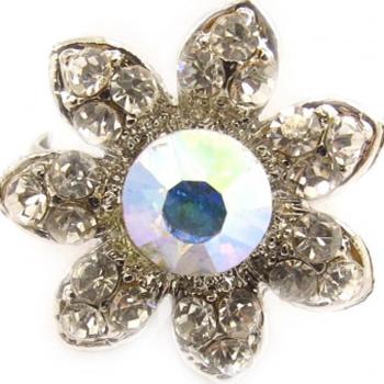 Anello Les Trésors De Lily Cristallo 'Flora' Bianco