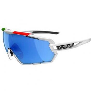 Salice 020 ITA BIANCO/RW BLU 138 Lentes de Sol Para Hombre Blancos
