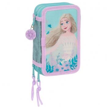 Estuche Escolar Triple Frozen II Hello Spring 12.5 x 19.5 x 5.5 cm (36 Piezas)