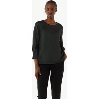 Comma Weiches Sweatshirt für Damen mit Faltendetail
