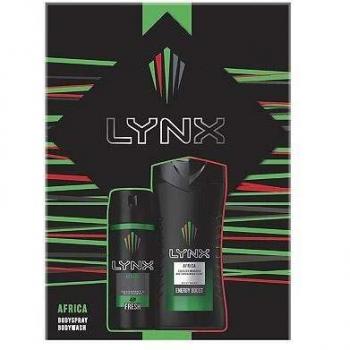 RARE Lynx Africa Retro Deodorant & Shower Gel Combo
