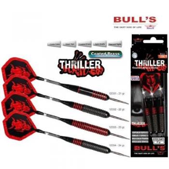 Bull's Darts ProThrill 22g Black Knurled Brass Tip