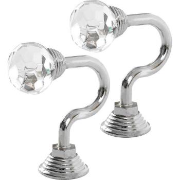 2pcs Glass Curtain Holdback Hooks with Retro Design