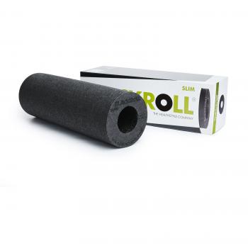 SLIM Blackroll foam roller (Black, 100% recyclable, DIN ISO 9001 certified)