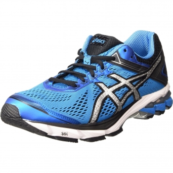 ASICS Gt-1000 4 Men's Training Shoes, Blue with Silver Accents, Size 9 UK