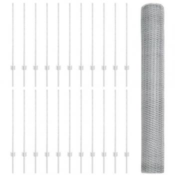 Hexagon Galvanised Steel Fence with 22 U-Channel Posts
