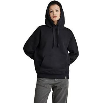 Essential G‑Star felpa con cappuccio, stile loose, nero Dk, S