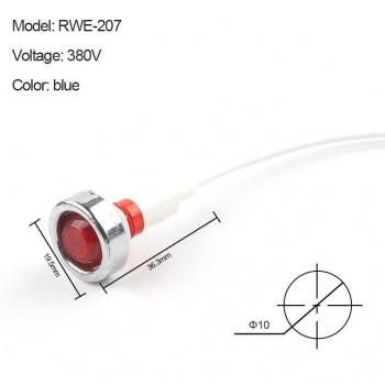 10er Pack 10mm Signal Lampe Tafel Montage 12V 24V 220V 380V Neon-Anzeige NHC Pilotführung