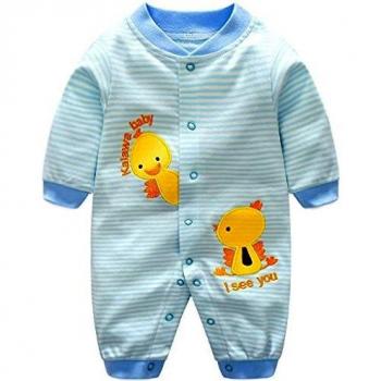Outfit Bambino 0‑3 Mesi: Pigiama Pagliaccetto in Cotone
