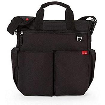 Schwarz‑Duo Wickeltasche Skiphop Signature