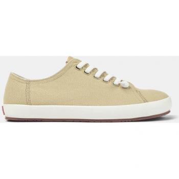 CAMPER Peu Rambla Beige Cotton Men's Sneakers