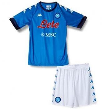 SSC NAPOLI Kids‑Gara Home Kit 2020/21 – Unisex 12 Jahre, Hellblau & Dunkelblau