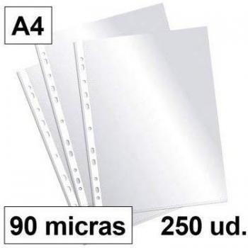 Funda Multitaladro A4 90 Micras 250 ud