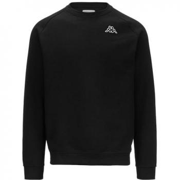 Sudadera Kappa Caimali negra con logotipo