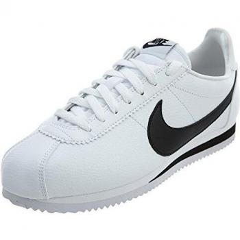 Nike Cortez Classic Leather, Zapatillas de Running Hombre, Blanco / Negro