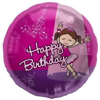 Ballerina‑Partyballon Northstar 00829 – 45,7 cm – Farbeffekt