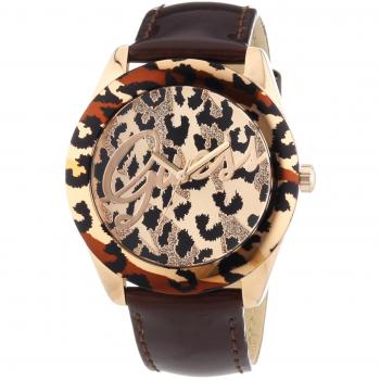 Guess W0455L3 Montre Femme Cuir Marron Quartz Analogique