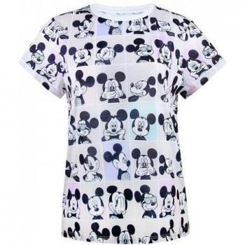 Mickey Mouse Ladies Photobooth Tee Size S Black