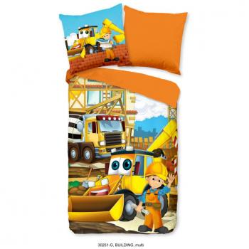 Good Morning Children's Duvet Cover Building 135x200 cm