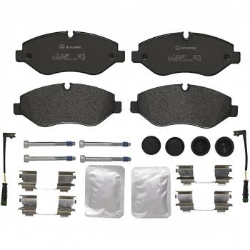 BREMBO P50085 Low-Metallic Front Brake Pad Set for Mercedes-Benz and VW Models