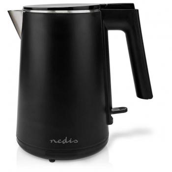Hervidor de agua 1.0 l plástico negro 360 grados