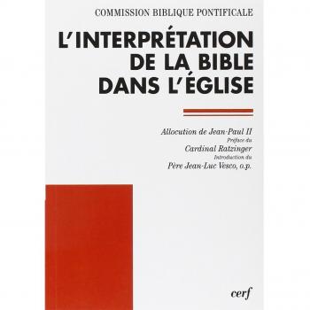 L'Interprétation de la Bible dans l'Église