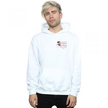 Disney Men's Mickey Mouse Faux Pocket Since 1928 Hoodie