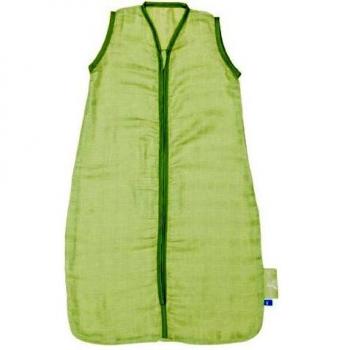 Wallaboo, Sacco nanna estivo ultraleggero in cotone traspirante, Verde