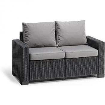 AlliBERT California 2-Sitzer Loungesofa Graphit