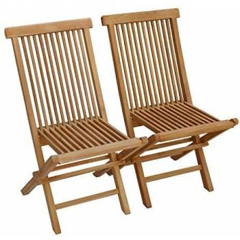 Chaises de jardin en teck