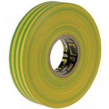 Everbuild 2ELECYELGRN Premium Yellow/Green Insulation Tape, 19 mm x 33 m