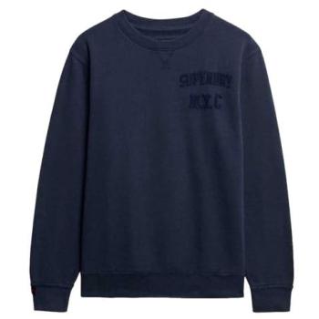Superdry Homme Sweat à col rond Tonalité Vintage Athletic Navy Taille XL