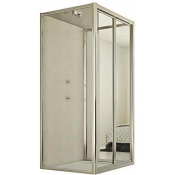 Mampara de Ducha 3 Lados Plegable Urban Trio Vidrio H198 70x70x70 cm